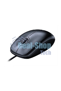 Мышь проводная Logitech M100/100R DARK/GREY (темно-серая/черная), 1000 dpi, USB, кнопки - 3