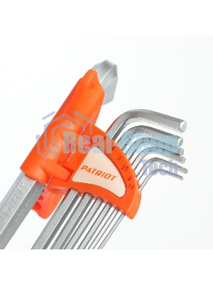 Набор ключей PATRIOT SKH-9L, шестигранные с шаром, длинные, 1,5-10мм, CRV, 9 шт
