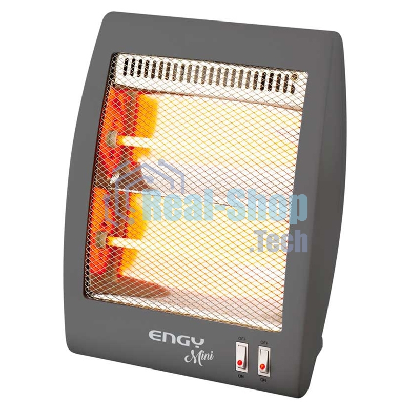 Обогреватель кварцевый Engy EN-505 mini, серый, 800 Вт, 8 м2, термостат