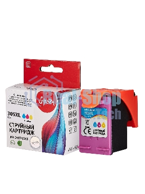 Картридж струйный Sakura 3YM63AE (№305XL Tri-colour) для HP, триколор, 11,6 мл., 200 к.