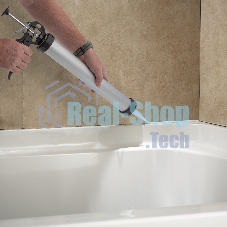 Пистолет для герметика Sparta 750мл ''закрытый'' алюминиевый корпус круглый шток 8 мм