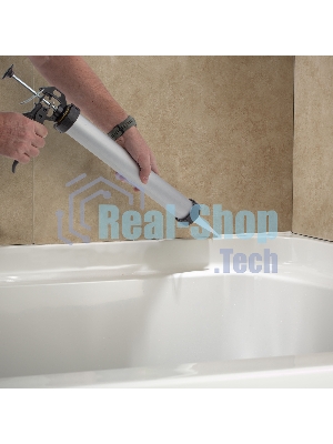 Пистолет для герметика Sparta 750мл ''закрытый'' алюминиевый корпус круглый шток 8 мм