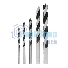 Набор сверл Matrix по дереву, 4-5-6-8-10 мм 5шт цилиндр, хвостовик, пластиковый