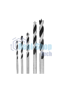 Набор сверл Matrix по дереву, 4-5-6-8-10 мм 5шт цилиндр, хвостовик, пластиковый