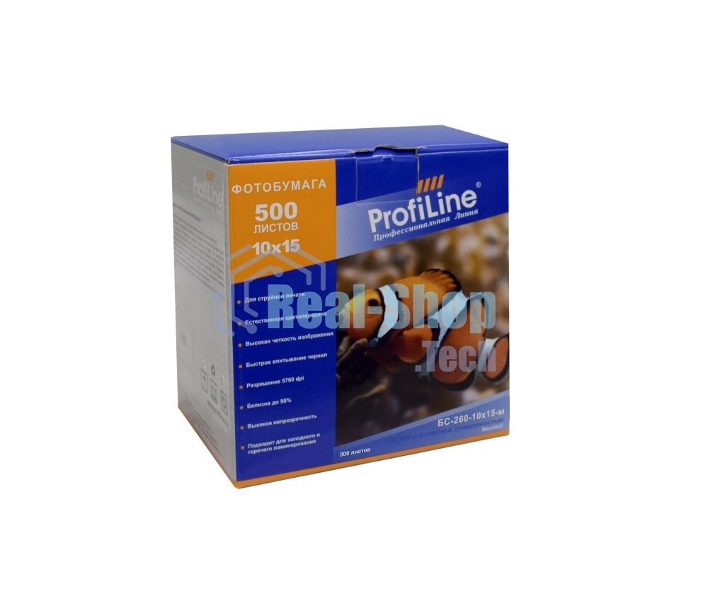 Фотобумага микропористая сатин БС-260-10х15-м-500, 260 г/м2, 10х15, 500 л, 5760 dpi (Mi) ProfiLine