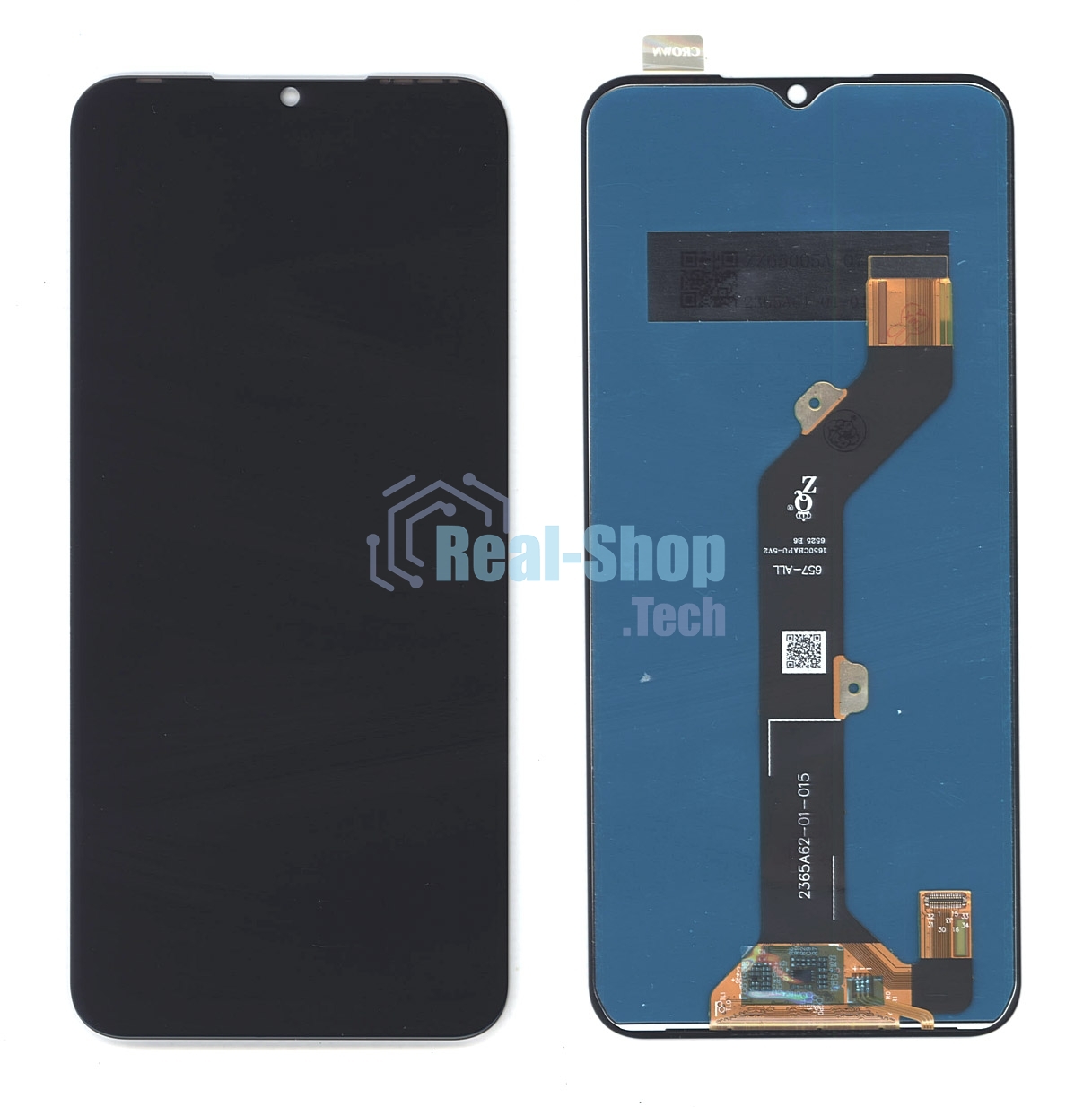 Дисплей для Tecno Spark 7 черный