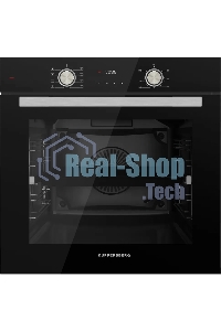 Встраиваемый духовой шкаф Kuppersberg HO 608 B электрический, High-Tech, 60 см, объем 80 л, 8 режимов, поворотное управление, макс. Температура 300 градусов, дисплей, таймер, черный