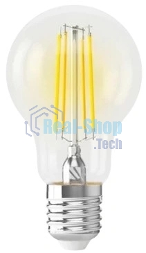 Умная LED лампа филамент GEOZON/E27/A60/5.5W/2200K-5500K/Wi-Fi/AC 220-250В, 50/60Гц/500lm/transparent GSH-SLF01