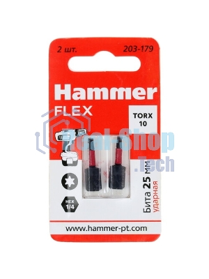 Бита Haммer Flex 203-179TORX-1025мм, 2шт.