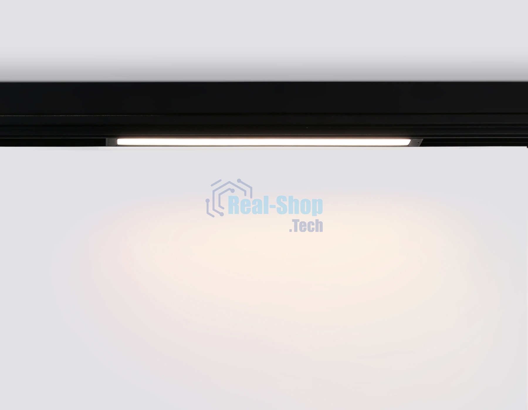 Управляемый светодиодный светильник для шинопровода Magnetic Ambrella light GL1272 BK черный IP20 15W 3000K-6400K 220V 120° 342*25*42 (Без ПДУ)