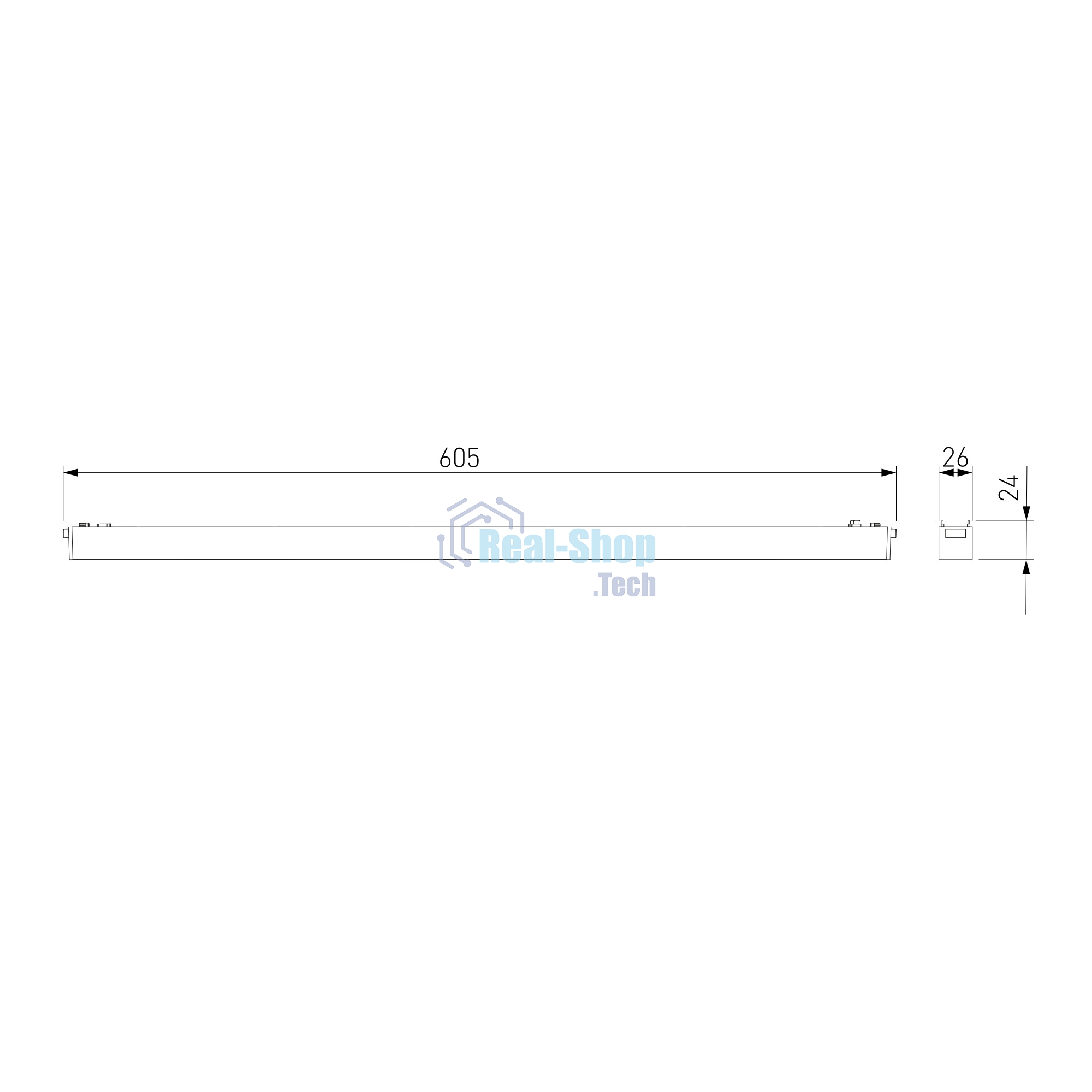Трековый светильник Flat Magnetic 20W 4000K Vision (чёрный) 85089/01