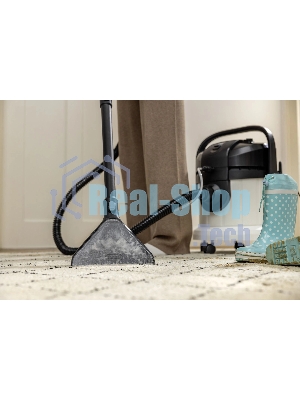 Пылесос моющий Karcher SE 4 *EU белый/черный, 1000 Вт, уборка влажная/сухая, пылесборник контейнер/мешок, 4 л