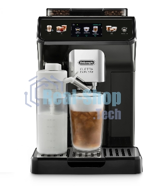 Кофемашина автоматическая DeLonghi ECAM450.55.G черный, исп. кофе - зерновой/молотый, 1.8 л, 1450 Вт, 19 бар