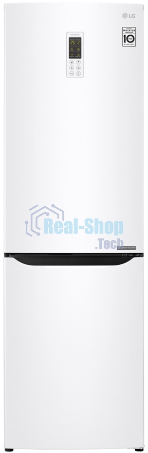 Холодильник LG GA-B419SQGL белый двухкамерный 223/79л морозилка снизу, No Frost