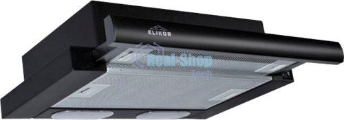 Вытяжка встраиваемая Elikor Интегра 45П-400-В2Л черная, 45 см, 400 куб. м/ч, 55 дБ