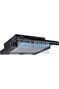 Вытяжка встраиваемая Elikor Интегра 45П-400-В2Л черная, 45 см, 400 куб. м/ч, 55 дБ