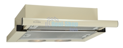 Вытяжка встраиваемая Elikor Интегра 60П-400-В2Л кремовый, 60 см, 400 куб. м/ч, 55 дБ