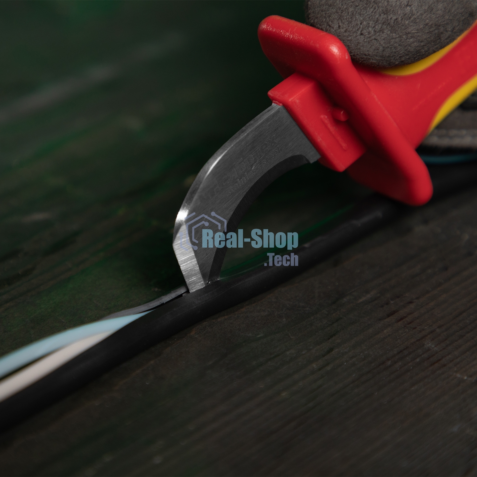 Нож Сибртех диэлектрический до 1000 В, для снятия оплетки электрокабелей