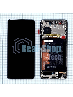 Дисплей для Huawei Nova 10 Pro в сборе с тачскрином, панелью и аккумулятором (02354YMS), белый