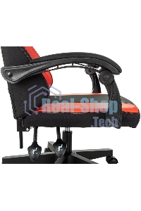 Кресло игровое Zombie Rudger черный/красный