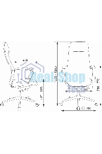 Кресло руководителя Бюрократ CH-610SL-Lux черный. эко.кожа. крестов. металл хром