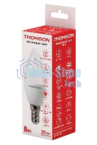 Лампа светодиодная Hiper THOMSON LED CANDLE 8W 670Lm E14 4000K TH-B2016
