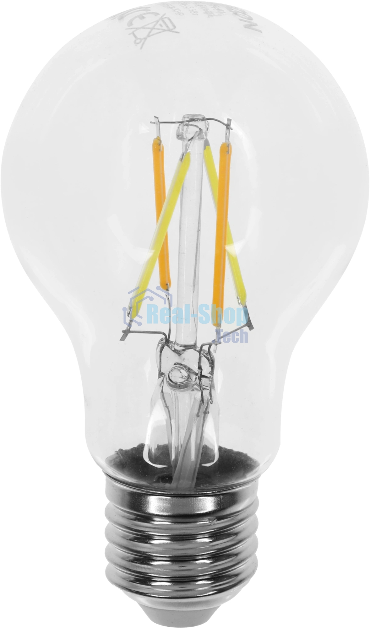 Умная LED лампа филамент GEOZON/E27/A60/5.5W/2200K-5500K/Wi-Fi/AC 220-250В, 50/60Гц/500lm/transparent GSH-SLF01