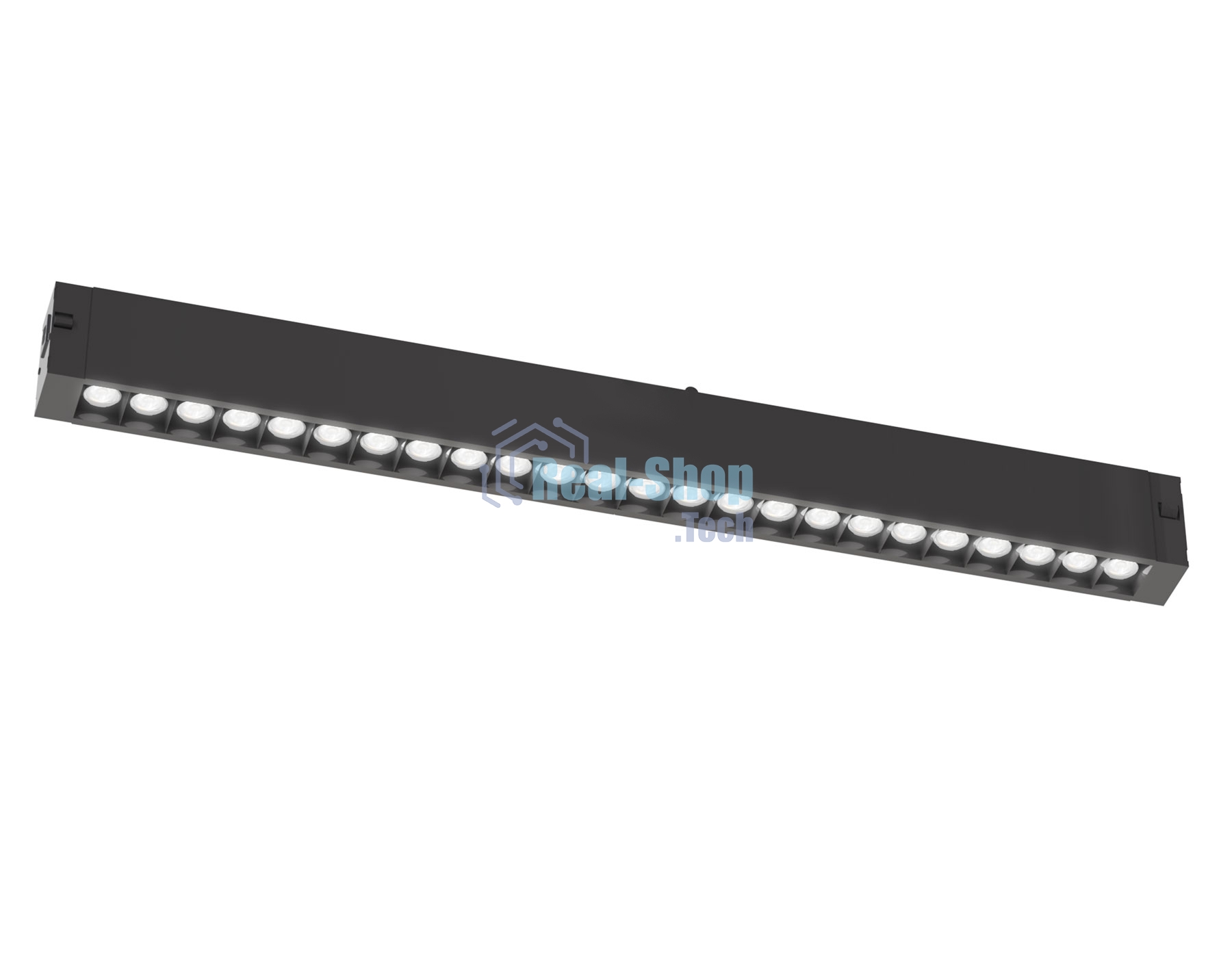 Трековый линейный светильник Ambrella light GL8085 BK черный IP20 18W 3000-6000K 220V 24° 410*25*41