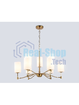 Люстра Ambrella light LH56054/6+3 BS/FR латунь/белый матовый E14*9 max 40W D765*1060