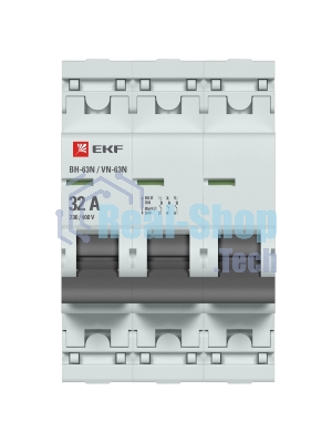 Выключатель нагрузки 3п 32А ВН-63N PROxima EKF S63332