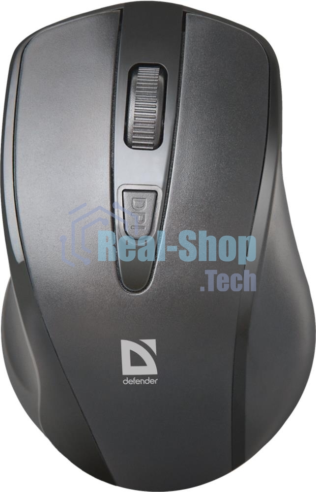 Мышь беспроводная Defender Datum MM-265 черный, 1600 dpi, радиоканал, USB, кнопки - 4