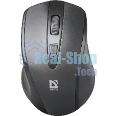 Мышь беспроводная Defender Datum MM-265 черный, 1600 dpi, радиоканал, USB, кнопки - 4