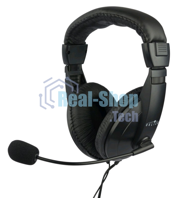 Гарнитура проводная Oklick HS-M137V черный 1.8м мониторы оголовье