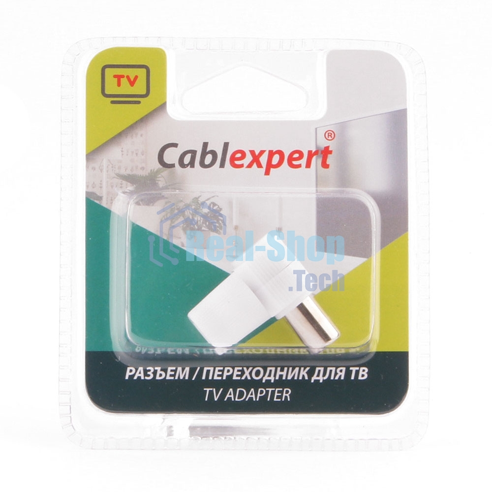 Разъем Cablexpert TVPL-9, TV (папа), 90 градусов, блистер