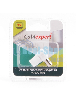 Разъем Cablexpert TVPL-9, TV (папа), 90 градусов, блистер