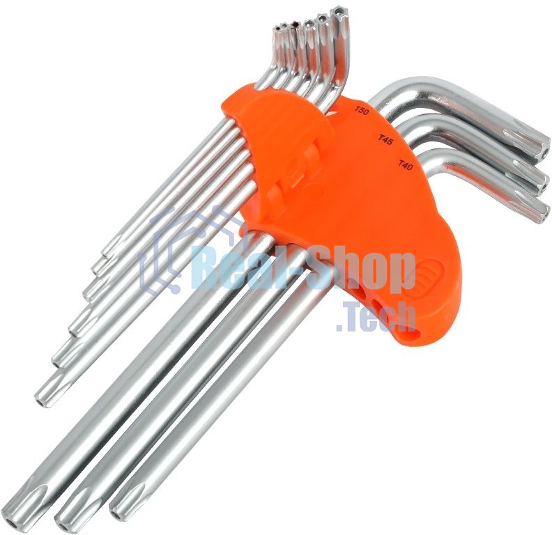 Набор ключей PATRIOT SKТ-9L, TORX, длинные, T10-T50, CRV, 9 шт