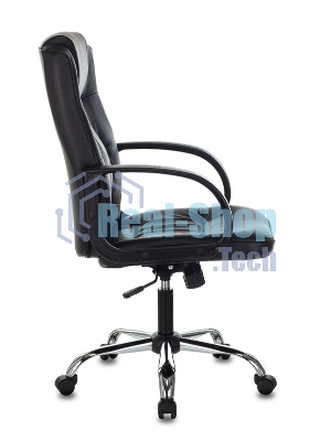 Кресло Бюрократ T-800N/BLACK черный, кожа