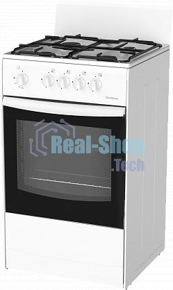 Плита газовая Darina S4 GM 441 101 белый, конфорок 4 шт, духовка 50 л, 50 см x 85 см x 51 см