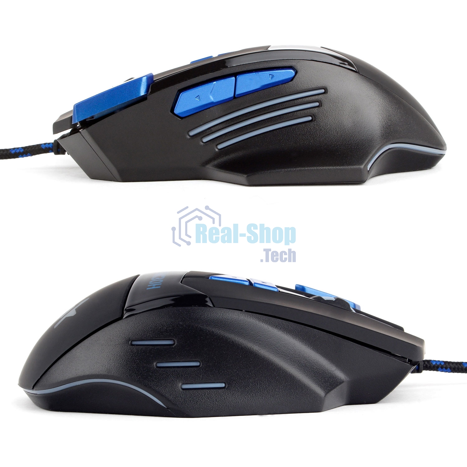 Мышь проводная Гарнизон GM-770G черный, 2400 dpi, USB, кнопки - 8