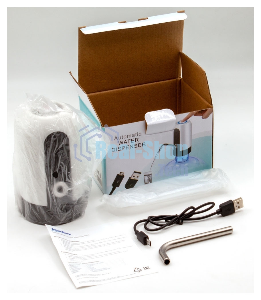 Помпа для 19л бутыли Aqua Work H-RP14 электрический белый/черный