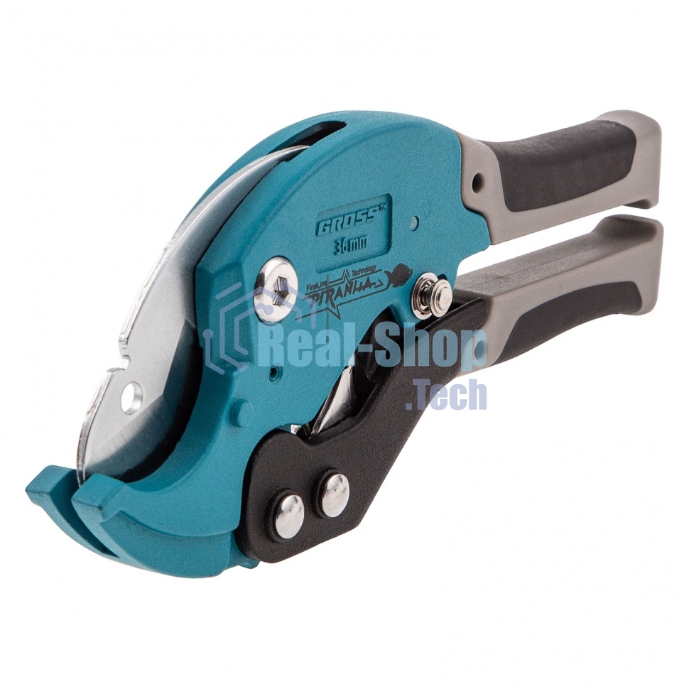 Ножницы для резки Gross 78420 изд. из ПВХ, D - до 36 мм, 2-х комп. рук-ки, рабочий стол для плоских изд.