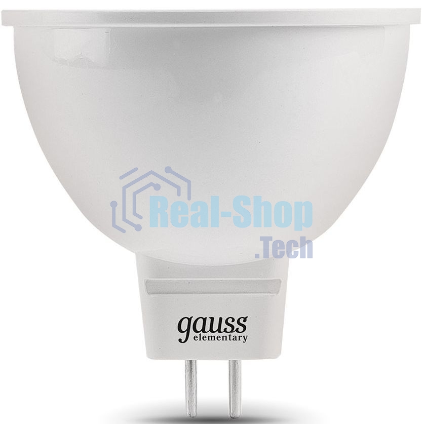 Лампа светодиодная LED Gauss 7Вт GU5.3 220В 4100К Elementary MR16 13527