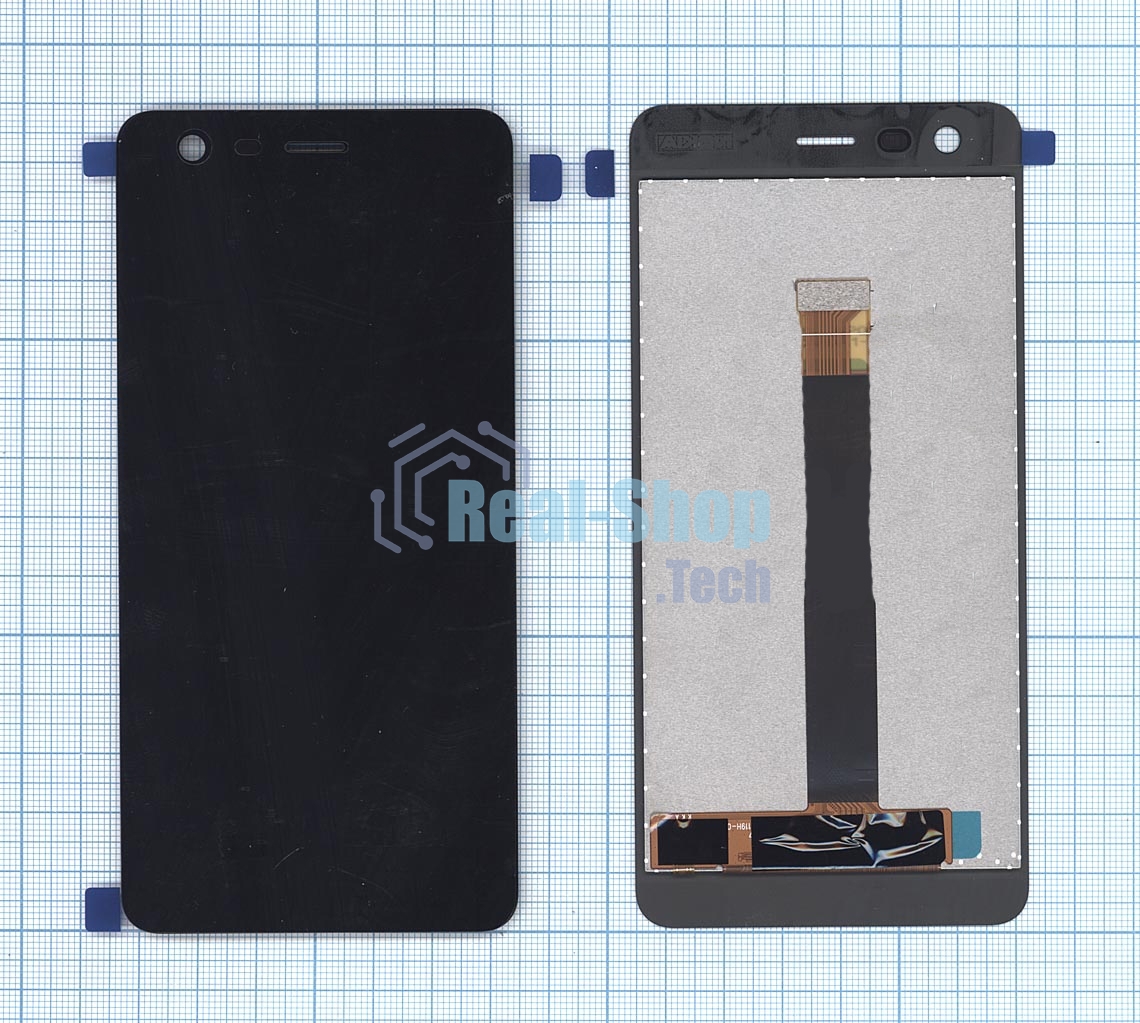 Дисплей для Nokia 2 черный