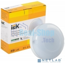 Светильник светодиодный IEK ДПО 1001 8Вт 4000К IP54 с акуст. датчиком LDPO3-1001-008-4000-K01