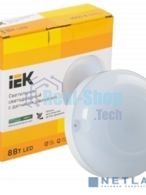 Светильник светодиодный IEK ДПО 1001 8Вт 4000К IP54 с акуст. датчиком LDPO3-1001-008-4000-K01