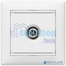 Телевизионная проходная розетка Legrand Valena 774431, белая, 14дБ