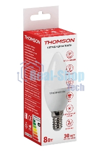 Лампа светодиодная Hiper THOMSON LED CANDLE 8W 670Lm E14 4000K TH-B2016