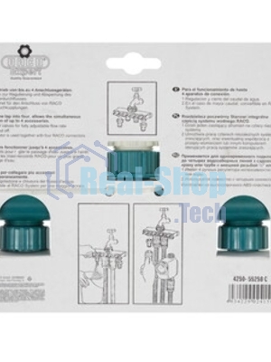 Распределитель RACO 4250-55258C 4хканальный original резьба внешняя-наконечник 1/2''x3/4''