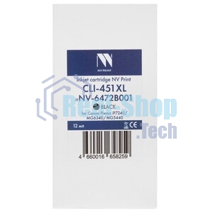 Картридж струйный NVPrint CLI-451XL (NV-6474B001) Magenta для Canon Pixma iP7240/MG6340/MG5440 (12 мл)