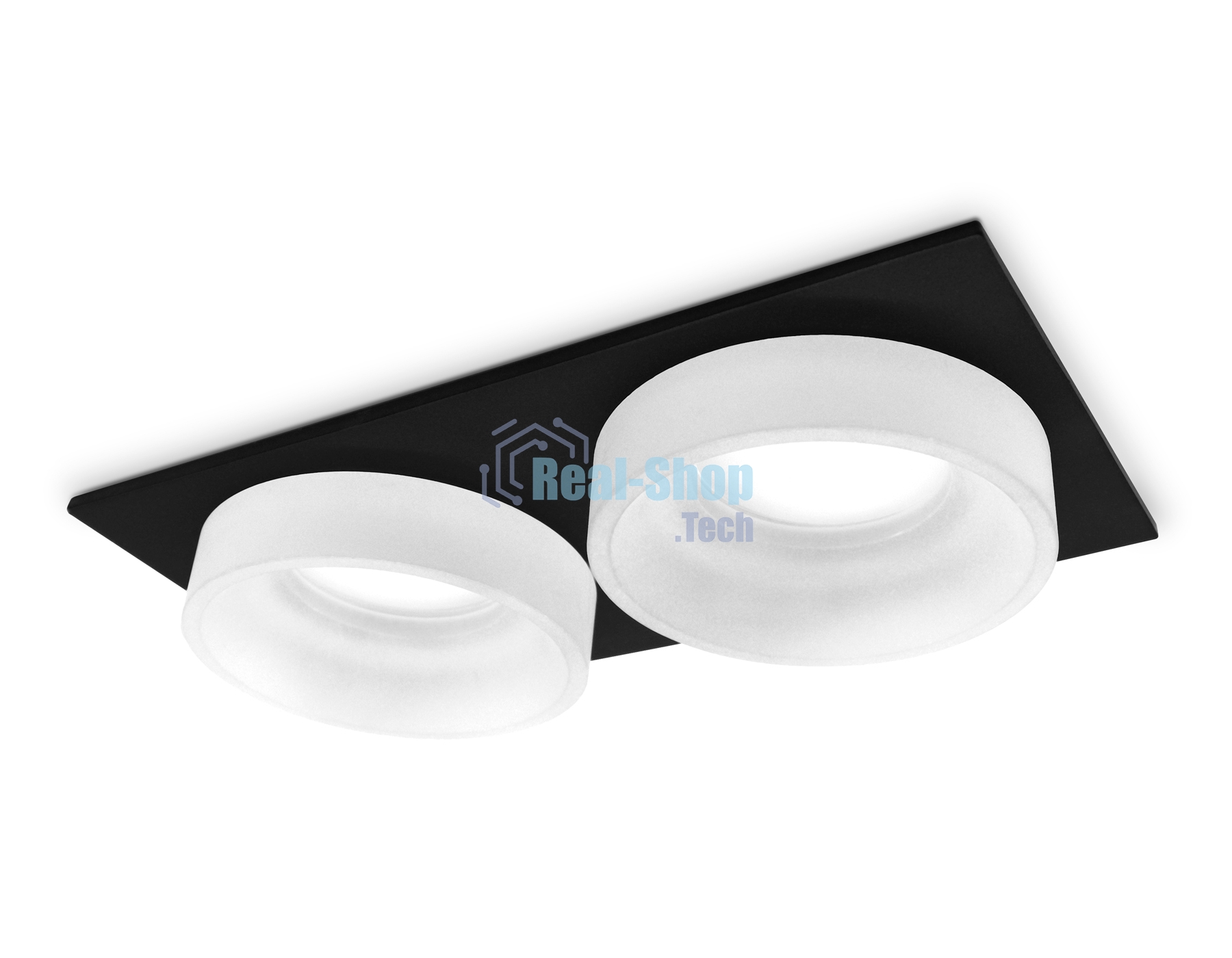 Светильник Ambrella light TN1319/2 SBK/FR черный песок/белый матовый GU5.3 182*92*45